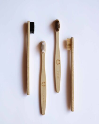 Adult Bamboo Toothbrush Set