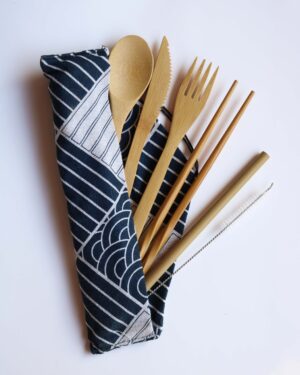 Reusable Bamboo Cutlery Set