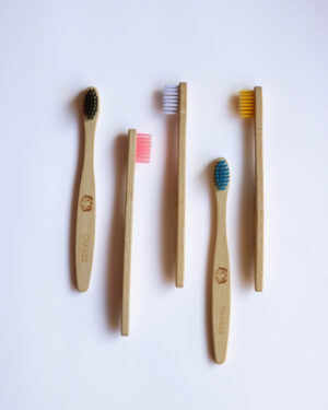 Child Bamboo Toothbrush Set
